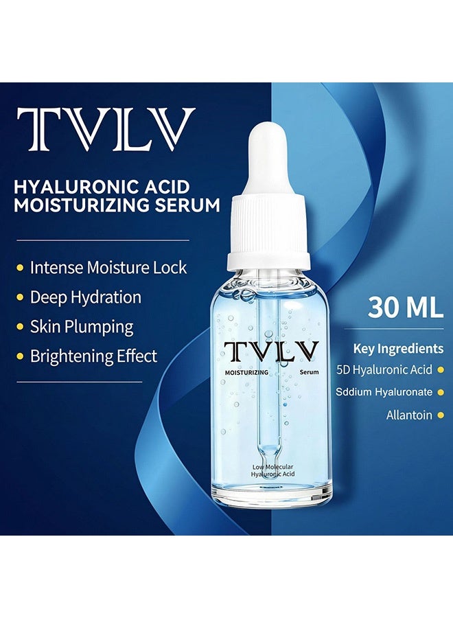TVLV Moisturizing Hydrating Dropper Essence Brightening Skin Tone Soothing Nourishing Hyaluronic Acid Moisturizing Essence 30ml - Image 5